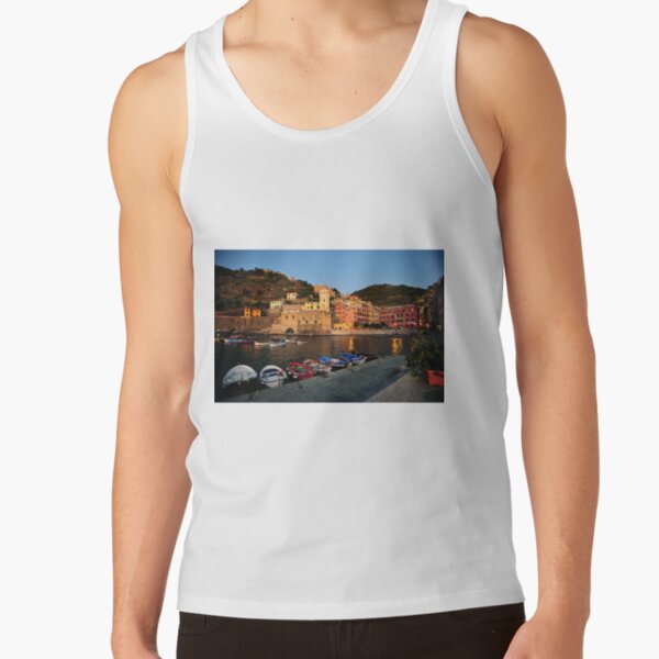 Vernazza Harbor at Sunset Tank Top