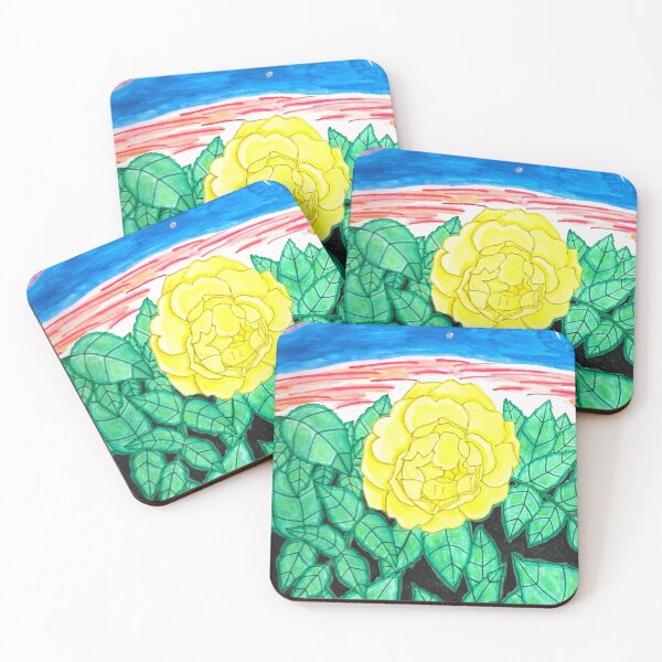 Item preview, Puesta de sol rosa acuarela designed and sold by The Rage Garden.