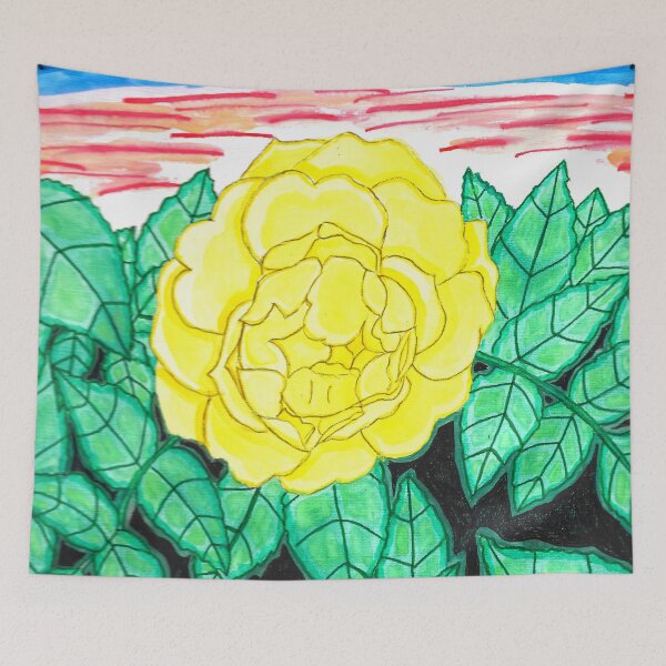 Item preview, Sunset Rose Watercolor designed and sold by The Rage Garden.