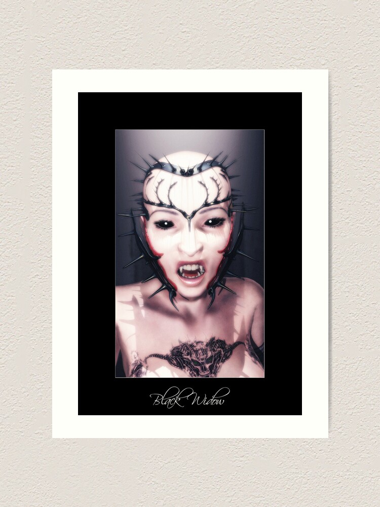 Thumbnail 1 of 3, Art Print, Black Widow designed and sold by FrankThomas.
