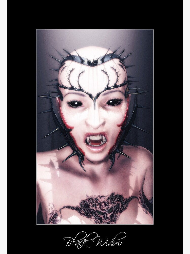 Thumbnail 3 of 3, Art Print, Black Widow designed and sold by FrankThomas.