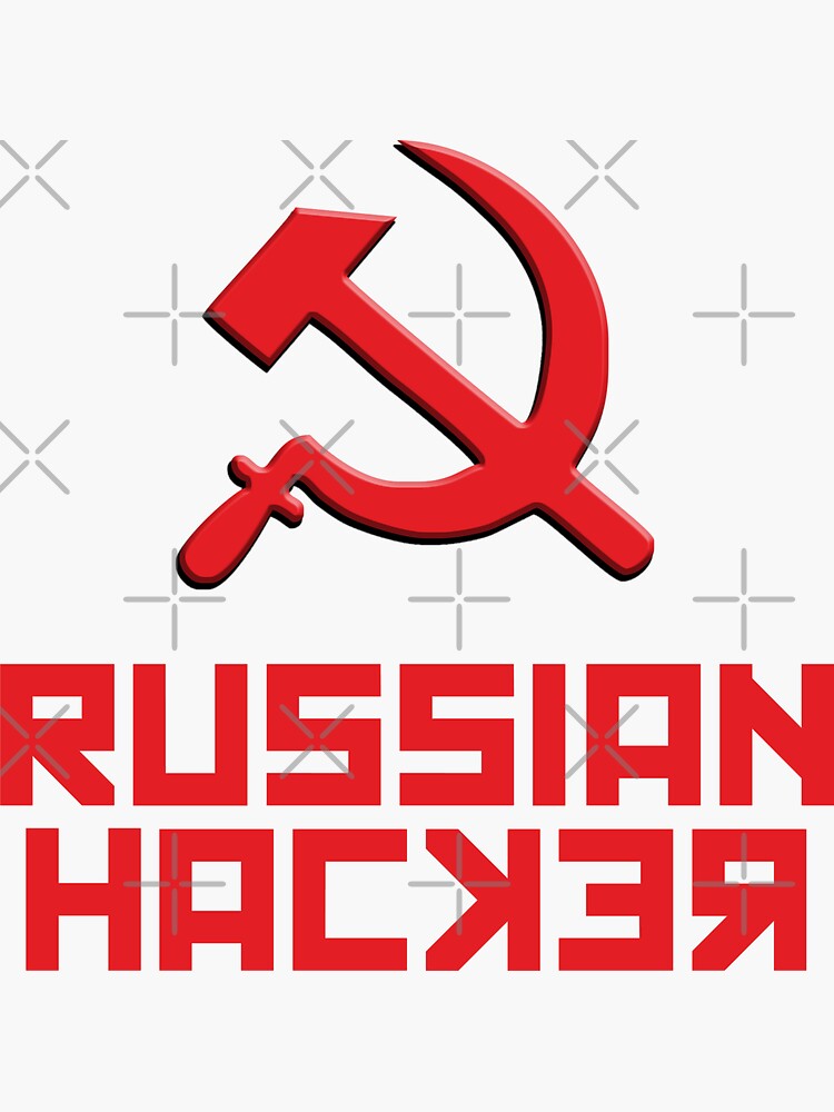"Russian Hacker" Sticker by Superhygh Redbubble