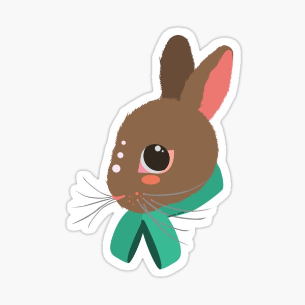 Peachy Bunny Sticker