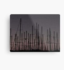 Bodrum Masts ( B&W version ) Metal Print