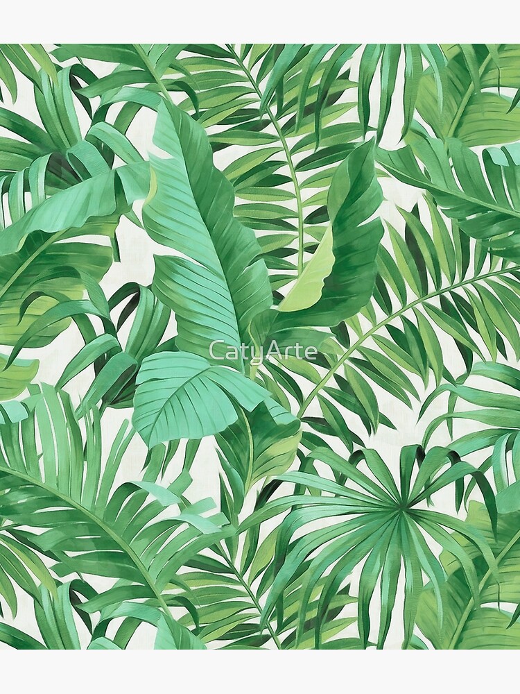 Green tropical leaves II by CatyArte