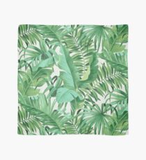Green tropical leaves II Tuch