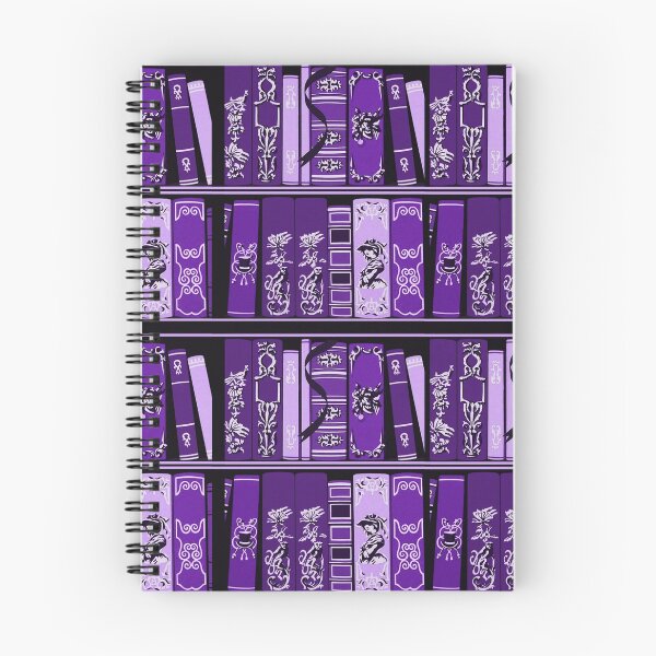 Item preview, Purple Book Shelves Vintage Books Pattern designed and sold by HavenDesign.
