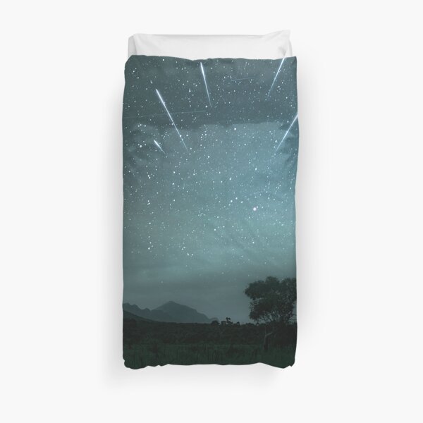 Geminid Meteor Shower - Grampians Duvet Cover
