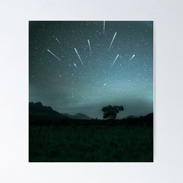 Geminid Meteor Shower - Grampians Poster