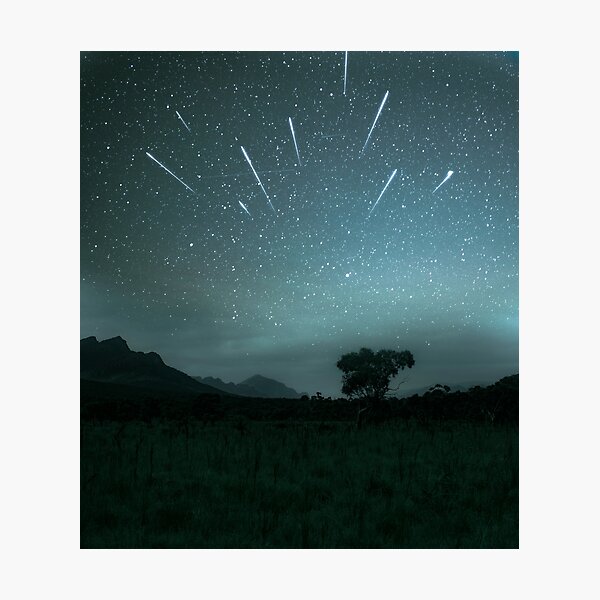 Geminid Meteor Shower - Grampians Photographic Print