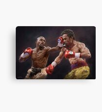 Floyd Mayweather vs Manny Pacquiao Canvas Print