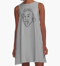 Vestido acampanado Ilustraciones de Albert Einstein Con su famosa foto que muestra la lengua, camisetas, impresiones, pósters, bolsos