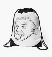 Mochila de cuerdas Ilustraciones de Albert Einstein Con su famosa foto que muestra la lengua, camisetas, impresiones, pósters, bolsos