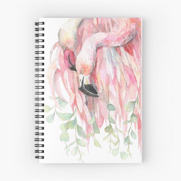 Item preview, Two Flamingos in Love designed and sold by thefirstgarden.