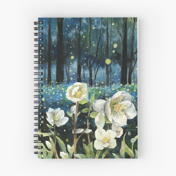 Item preview, Fireflies in a Forest, Helleborus niger designed and sold by thefirstgarden.