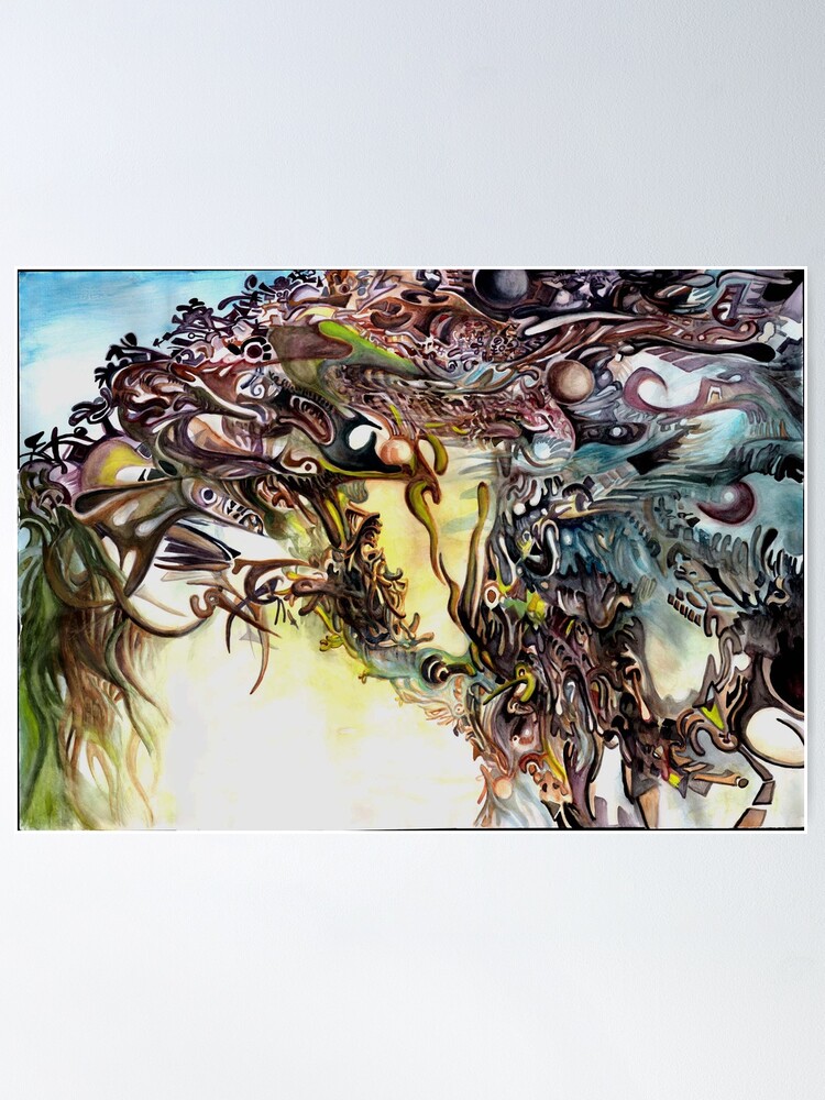 Thumbnail 2 of 3, Poster, Fall of the Five Fractal Deities designed and sold by Davol White.