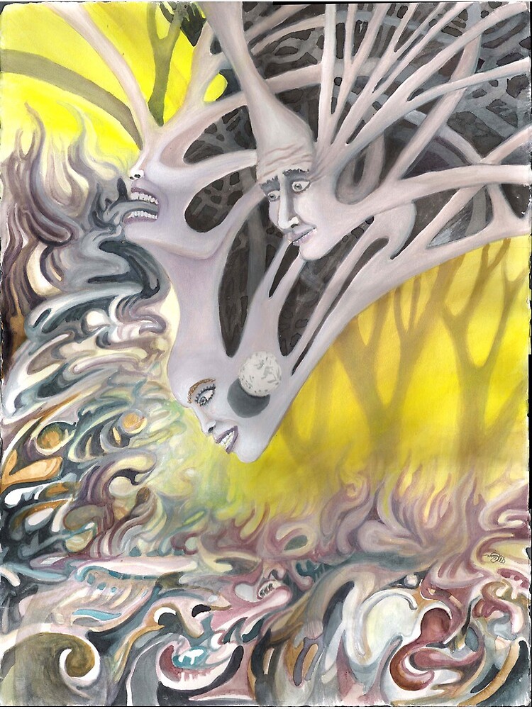 Thumbnail 2 of 2, Greeting Card, Love Triangle designed and sold by Davol White.
