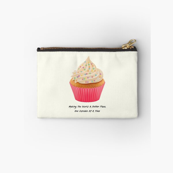 Item preview, Sweet Motivational Quote  - Making the world a better place, One cupcake at a time - Black Typography  designed and sold by talgursmusthave.