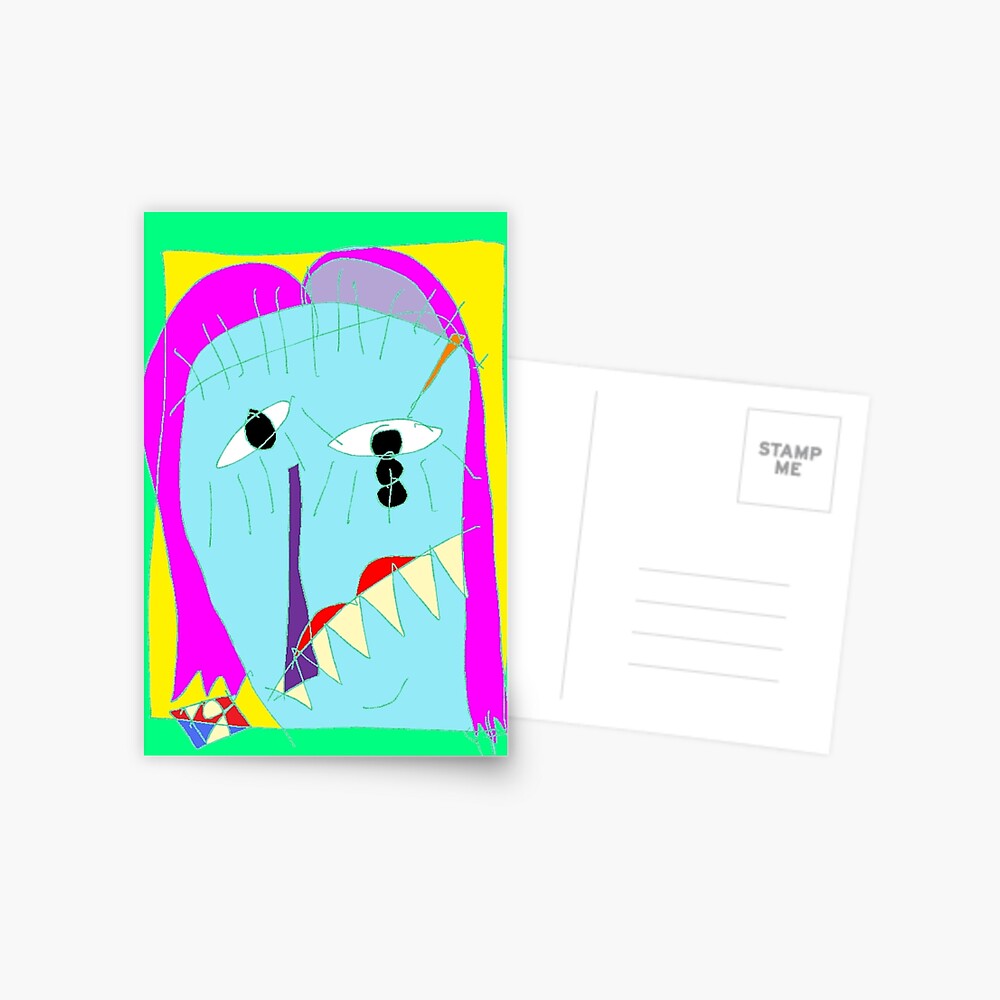 "Portrait of My 1st Grade Teacher (Whose Name I have Forgotten)" by Richard F. Yates Postcard
