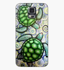 Turtle Tide in Spirals Case/Skin for Samsung Galaxy