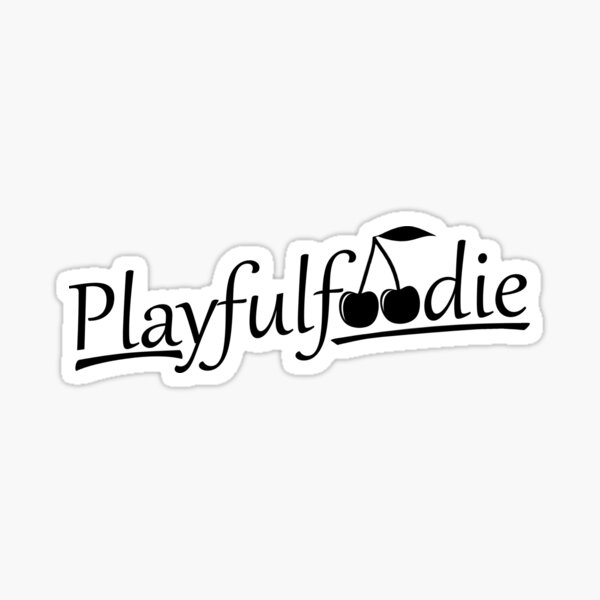 Playfulfoodie logo Sticker