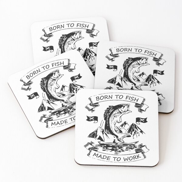 Item preview, Born To Fish Made To Work Fisherman Great Outdoors Design designed and sold by JRRTs.