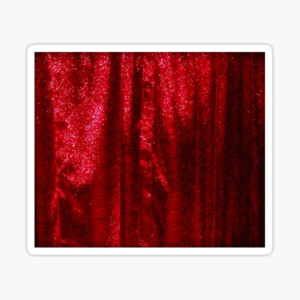 Ruffled Curtains Sticker