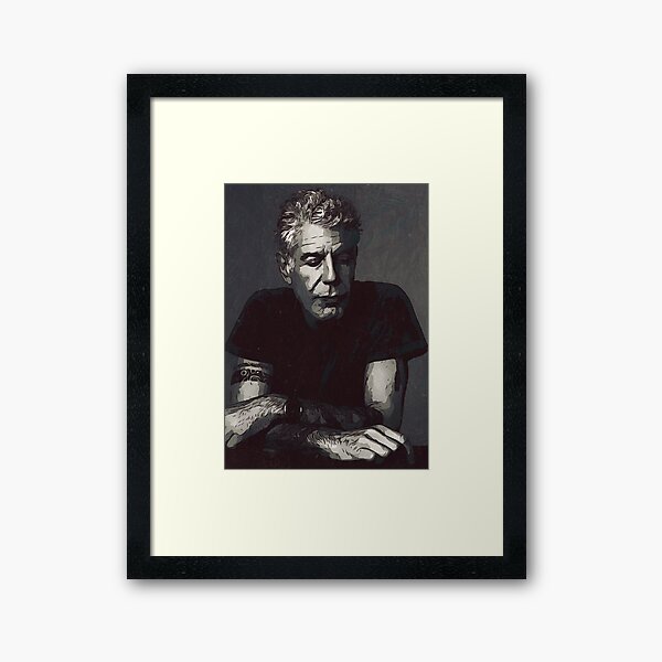 Anthony Bourdain Impression encadrée