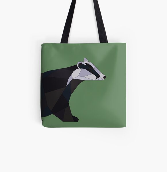 Geometric Badger All Over Print Tote Bag