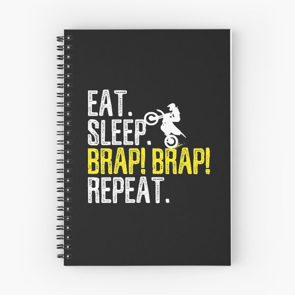 Item preview, Eat Sleep Braap Braap Repetir Dirt Bike Lover Regalo divertido designed and sold by alenaz.