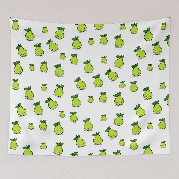 Item preview, All Over Kawaii Pear Pattern designed and sold by SerpentSkyArts.