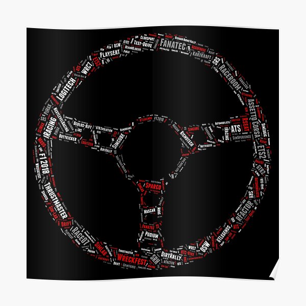 Sim wheel Poster