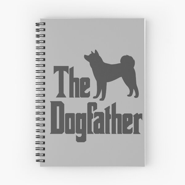 Item preview, The Dogfather Akita Dog silhouette funny gift idea designed and sold by HEJAshirts.