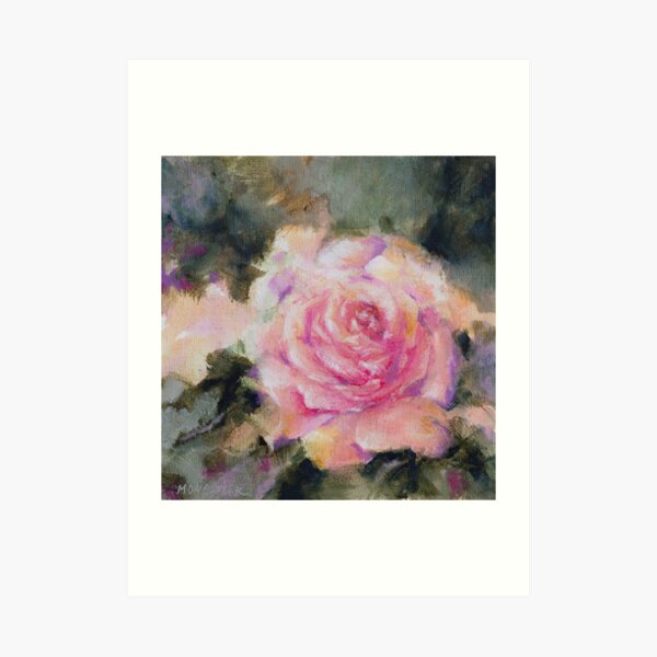 Rose romantique Impression artistique