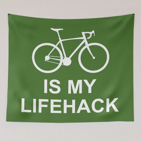 Item preview, Cycling Is My Lifehack designed and sold by Esskay Designs.