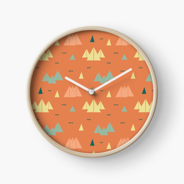 abstrakte Berge Uhr