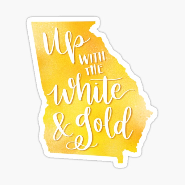 Sticker white gold