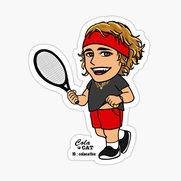 Cute Sascha Alexander Zverev Sticker