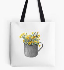 Becher mit Primeln Tote Bag