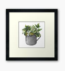Mug with green forest growth Framed Print