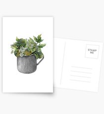 Mug with green forest growth Postcards