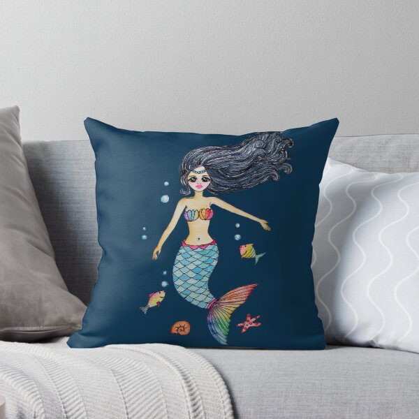 Item preview, Rainbow Mermaid In Watercolor  designed and sold by Oirabot.