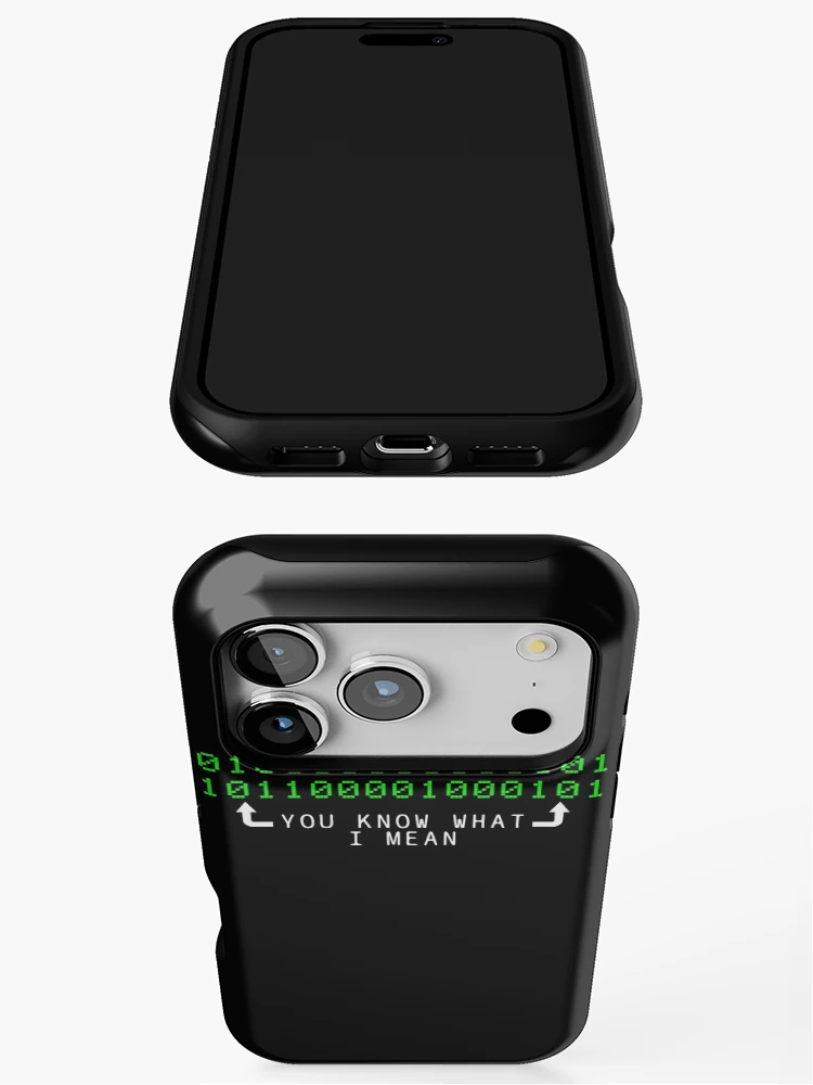 Thumbnail 3 of 4, iPhone Case, Geek binary code computer science designed and sold by 4tomic.