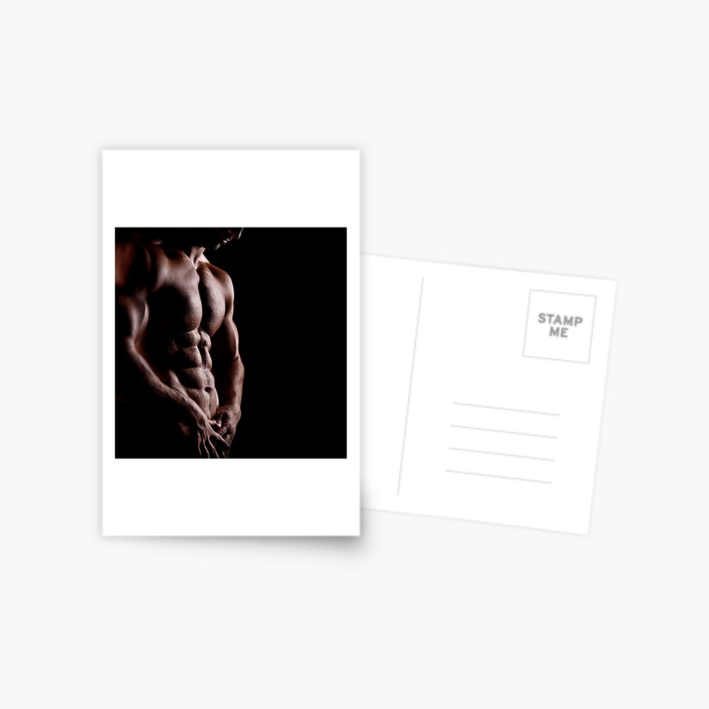Muscled torso Postcard