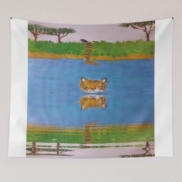 Item preview, Swimming tiger designed and sold by BellsPainting.