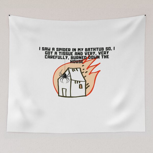 Item preview, SPIDER BURN DOWN THE HOUSE comic meme Graphic designed and sold by VIDDAtees.