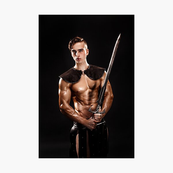 Young swordsman Photographic Print