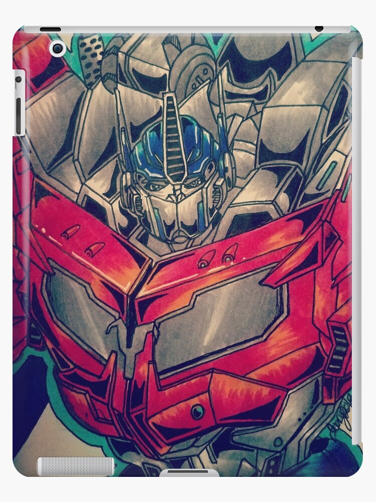 Transformers Prime Optimus Graphic Design iPad Case & Skin for