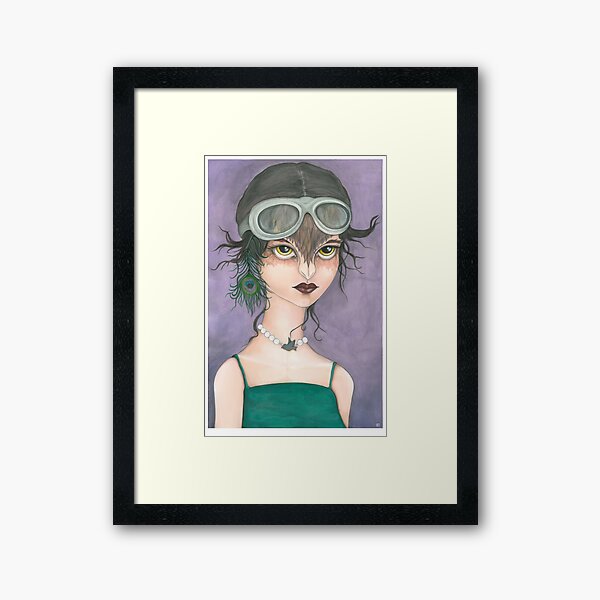 Bird Girl Framed Art Print