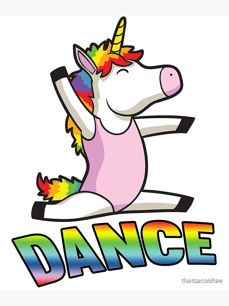 "Unicorn Dance Dancer" Canvas Print for Sale by thatsacooltee | Redbubble